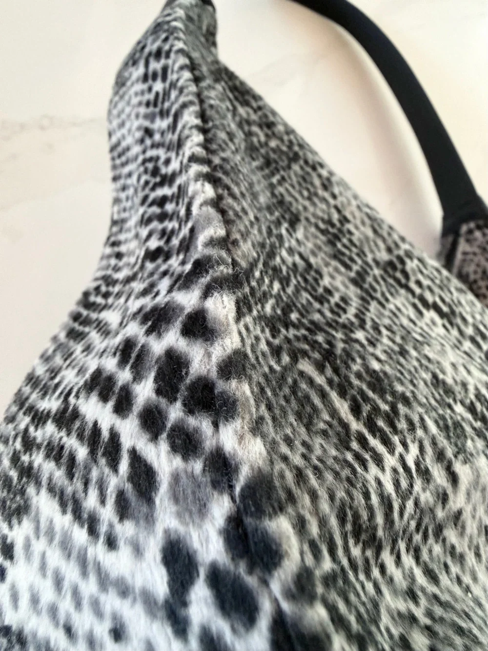 Vintage Late 90’s Y2K Nine West Snake Print Pattern Fuzzy Purse
